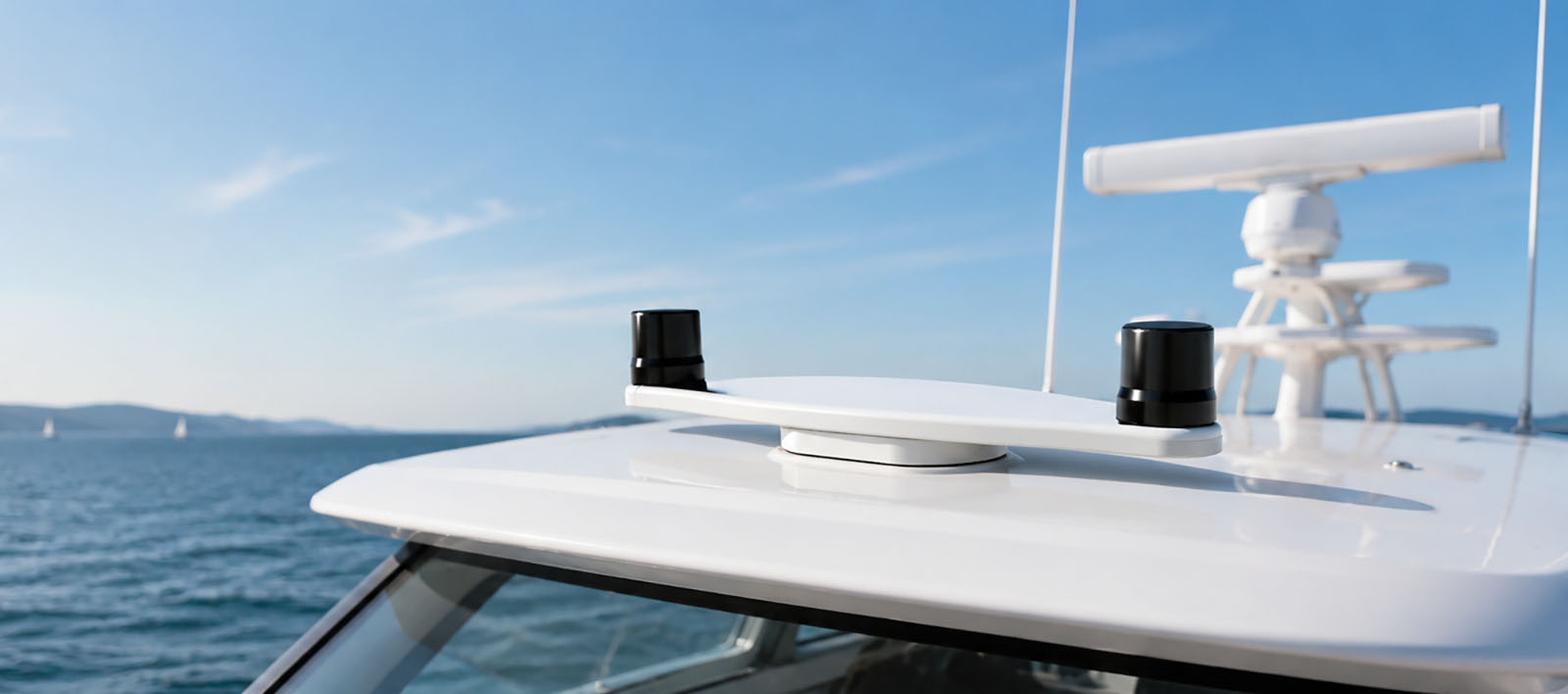 Antenne Hannon GeoX installée sur un bateau